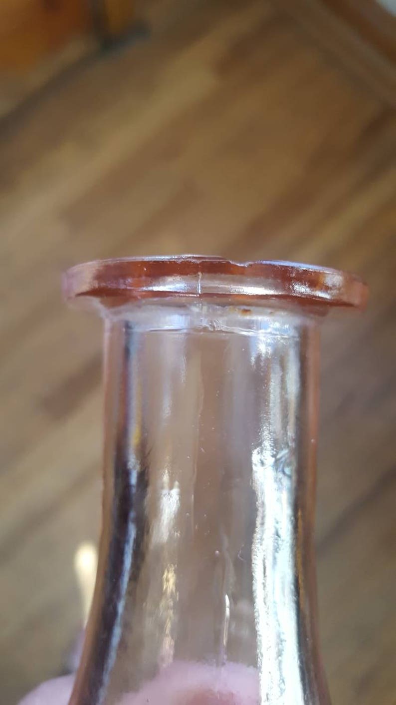 Mayfair Pink Depression Glass Decanter with Stopper by Anchor Etsy