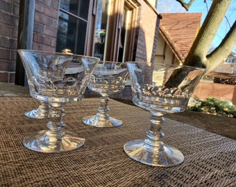 Vintage Martini Glass or Sorbet Cup Set of 4, Mid Century