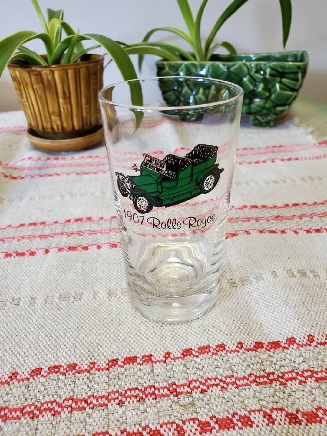Vintage 1907 Rolls Royce Glass, Collectors Glass, Classic Cars Etsy