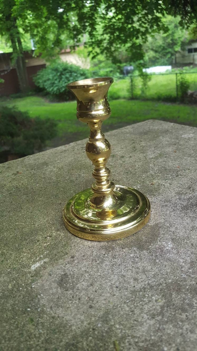 Vintage Brass Candlestick Holder Great Vintage Decor Vintage Etsy