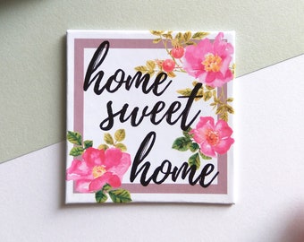 Home Sweet Home, Fridge Magnets, Home Decoration, Home Gift, Note Holder, Office Decoration, Housewarming Gift, New Home Gift