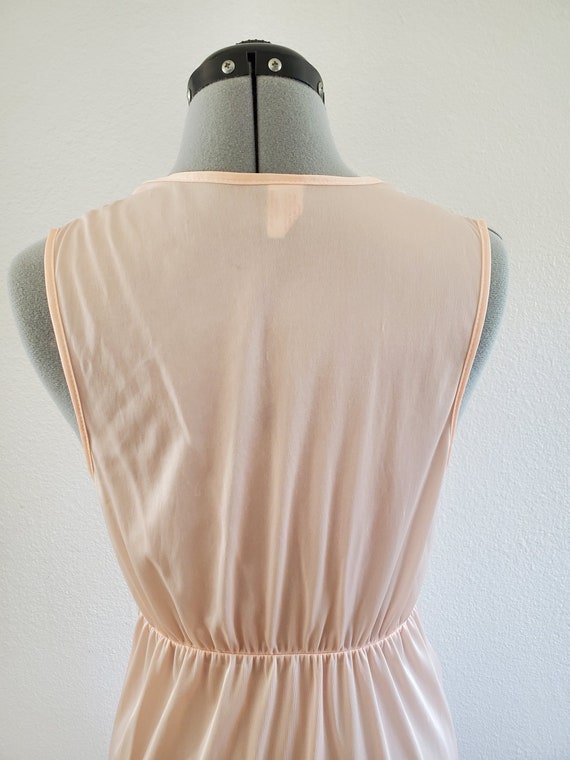 Vintage 1970s Spotlight Light Pink Peach Nylon Ni… - image 7