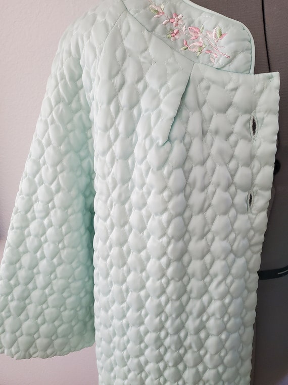 Fabulous 50s or 60s Soft Blue Barbizon Quilted Ny… - image 7