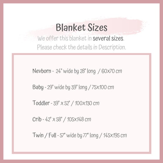 receiving blanket size cm