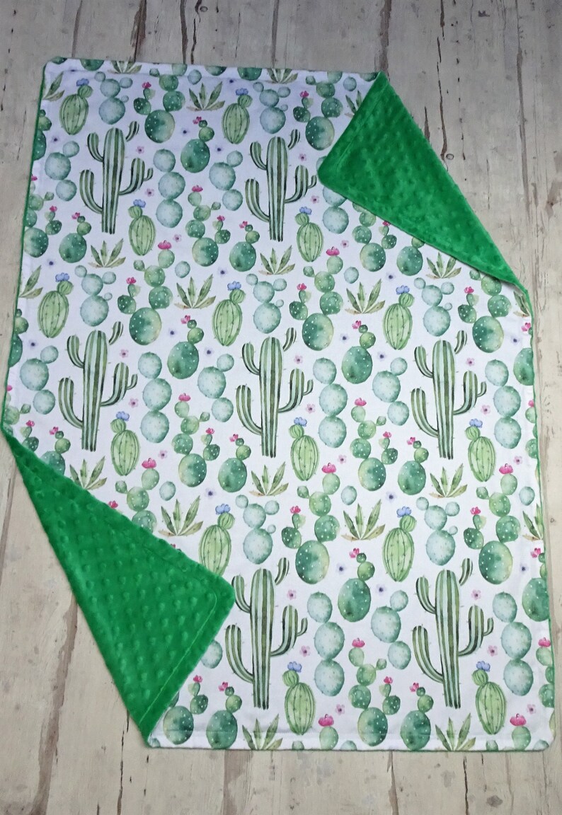 Cactus baby shower gift Cactus baby girl blanket Throw blanket Etsy