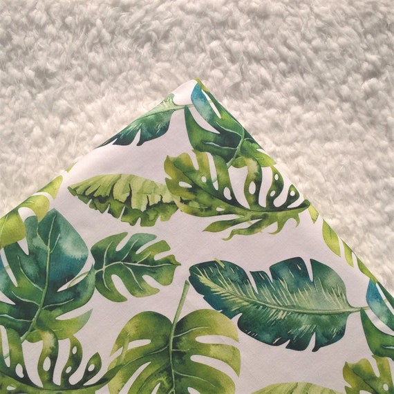 Monstera Jungle Crib Sheets Palms Crib Bedding Fitted Crib Etsy