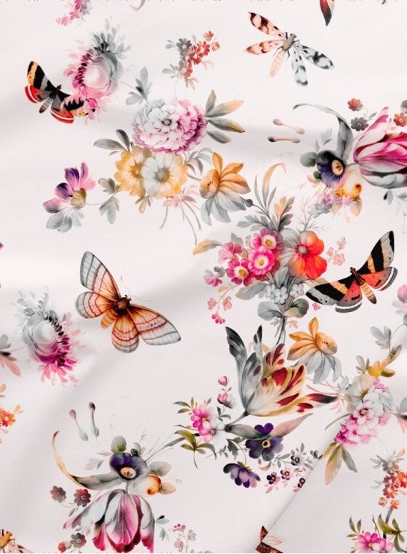 Butterfly /& Flowers Design Pink Newborn Gift Girl Personalised Baby Blanket