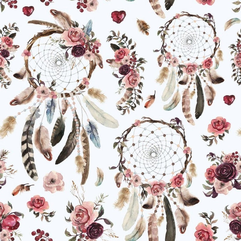 Dream catcher personalized baby girl blanket Boho nursery Etsy