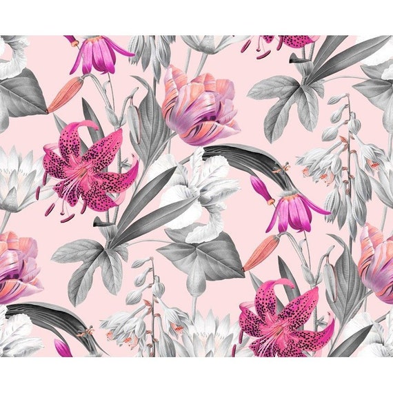 Baby Girl Floral Blanket Lily Baby Girl Blanket Pink And Etsy