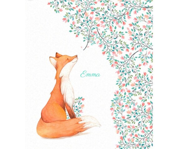 Couverture De Bebe De Renard De Couverture Minky Etsy