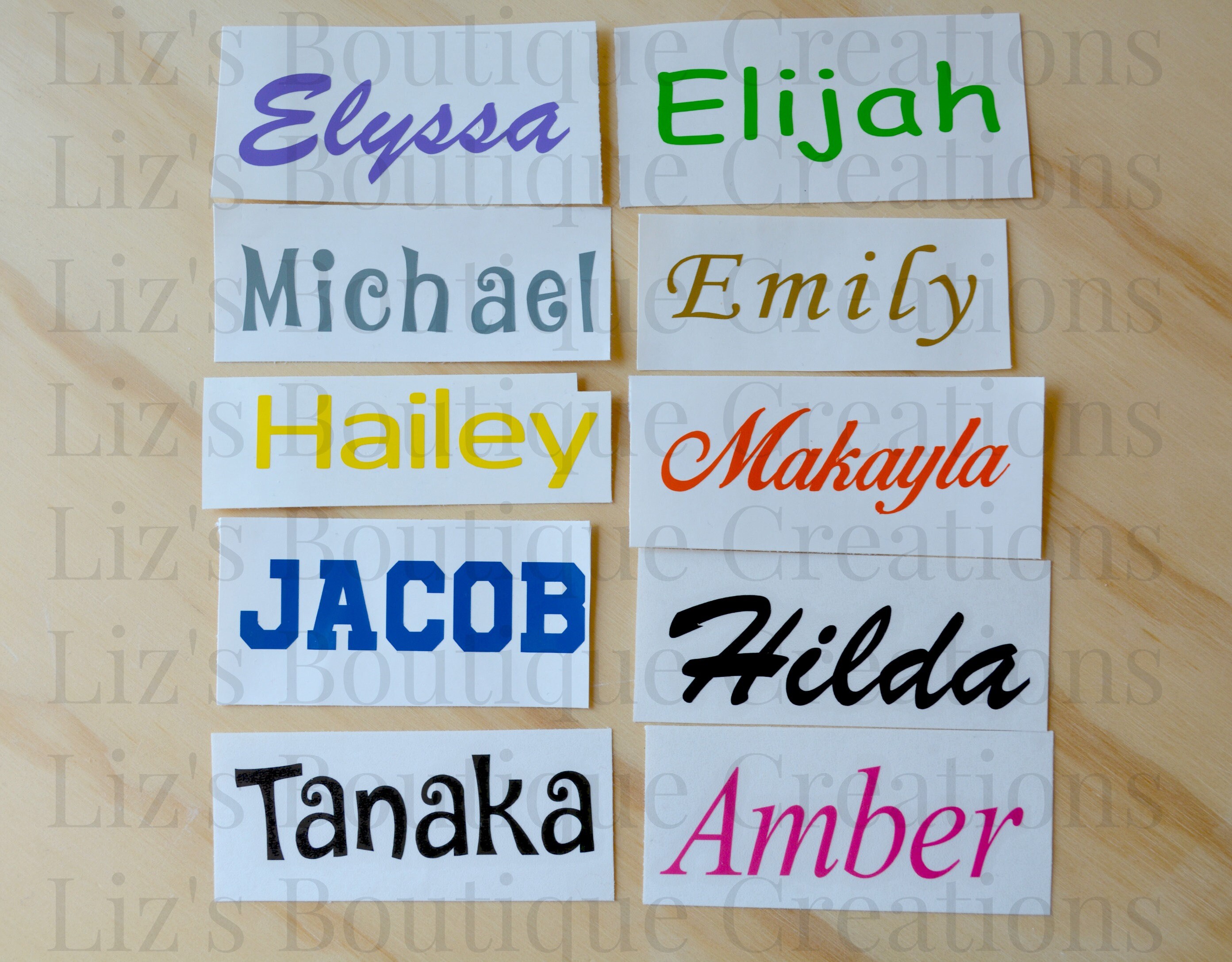 Name decal / Name sticker / Vinyl Decal / Personalized decal Etsy