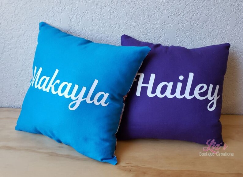 Custom Name Pillow Personalized Pillow Throw Pillow Name Etsy