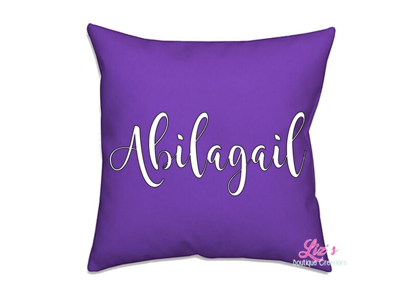 Custom Name Pillow Personalized Pillow Throw Pillow Name Etsy