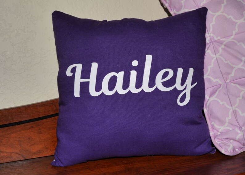 Custom name pillow personalized pillow throw pillow name Etsy