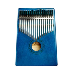 Blue Meraki Kalimba 17 Key Thumb Piano Instrument