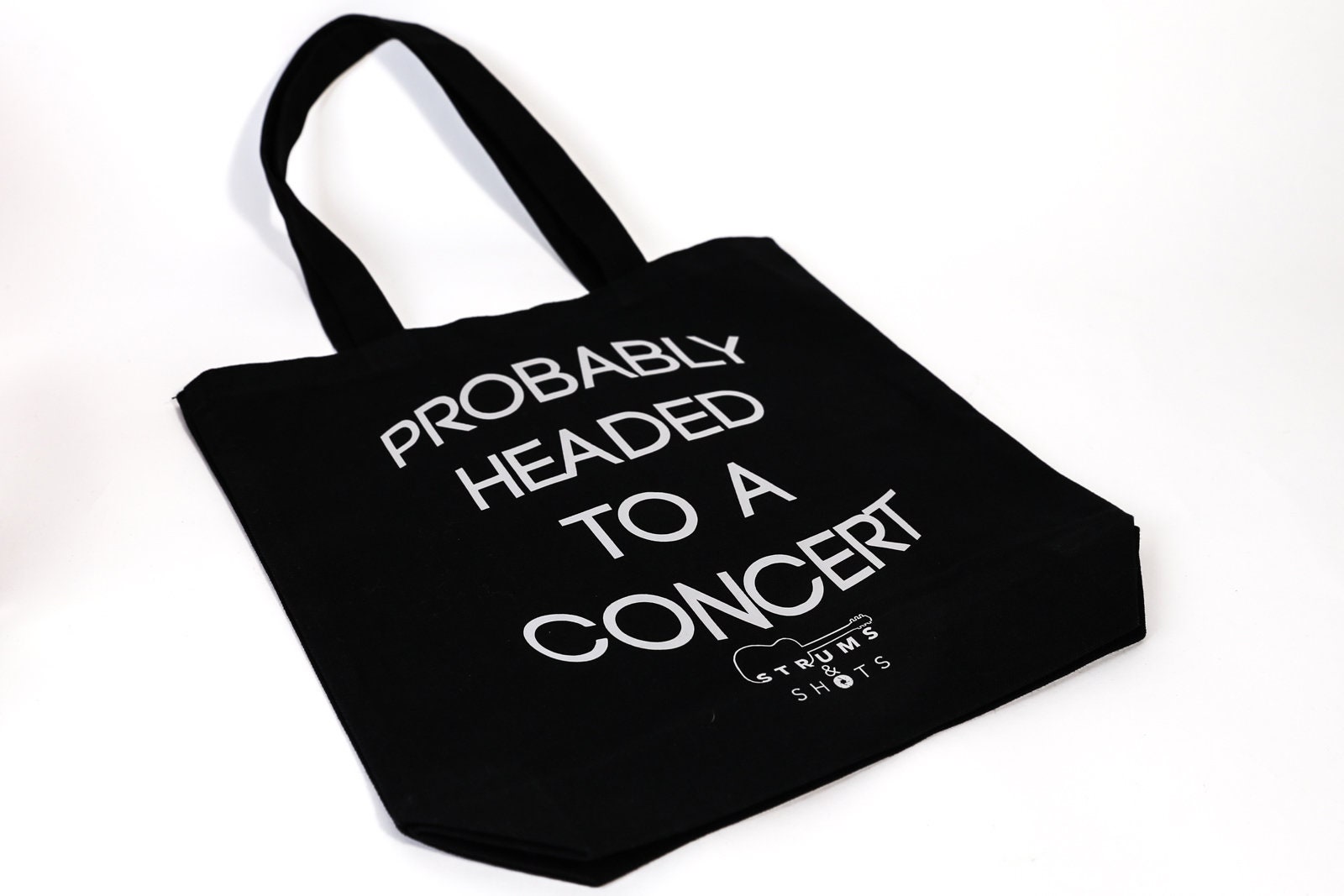 Probably Headed To A Concert Black Tote Bag for Concert Etsy