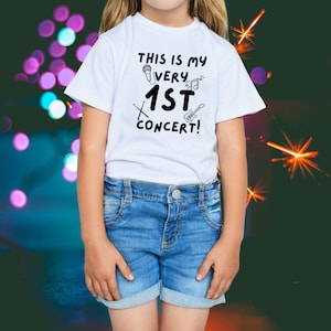 This Is My Very 1st Concert! Toddlers&#39; Jersey T-shirt 100% Combed Ringspun Cotton, Multiple Color Options!