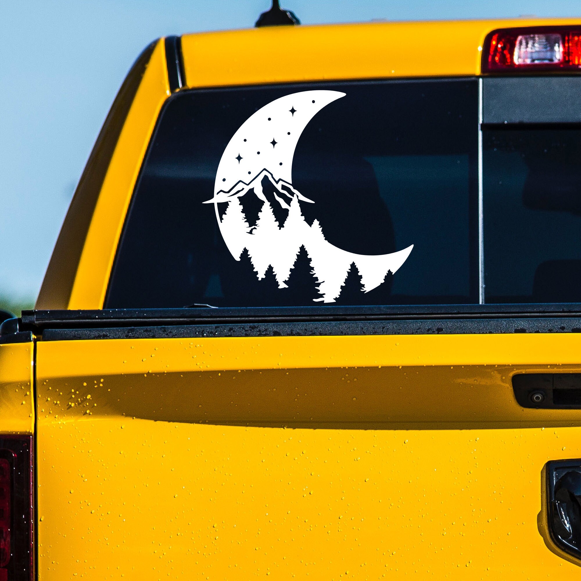 Moon Decal Large Crescent Moon Decal RV Decal Camper Etsy