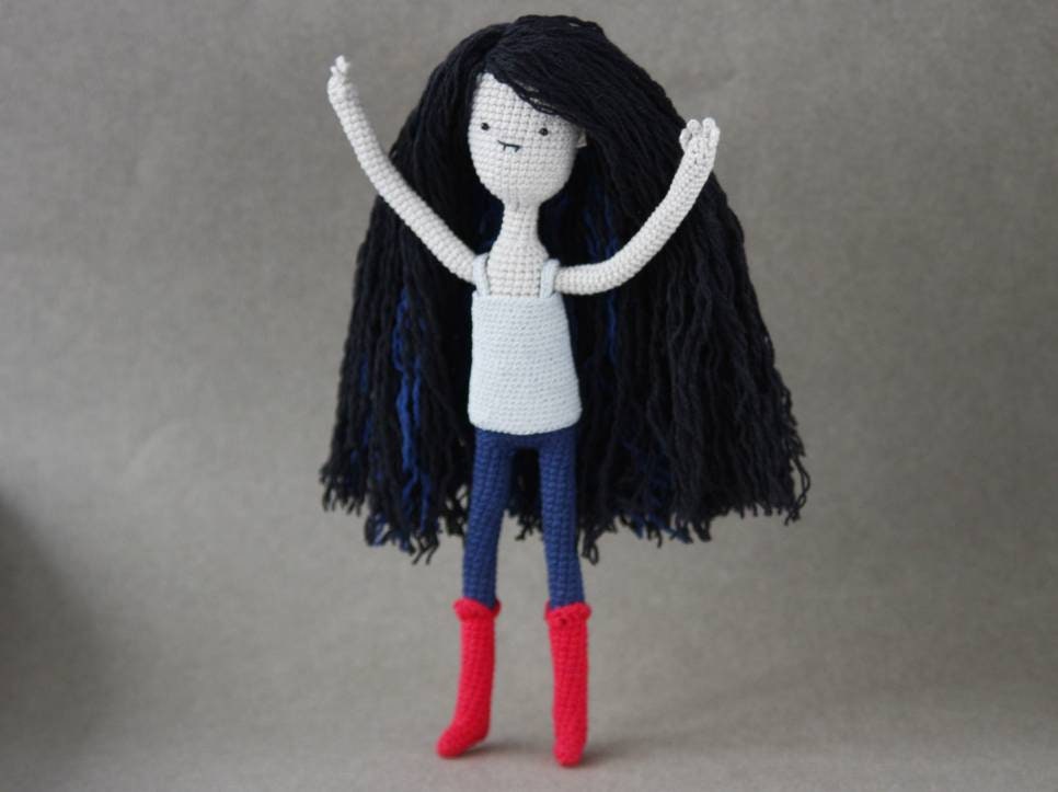 Marceline adventure time vampire toy figure crochet Etsy