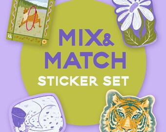 Mix & Match Vinyl Sticker Set: Laptop, Tablet, Journal