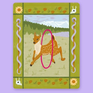 Oh Deer - vinylsticker voor laptops, tablets, waterflessen en bulletjournals