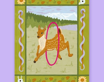 Oh Deer - Vinyl Sticker for Laptops, Tablets, Water Bottles and Bullet Journals