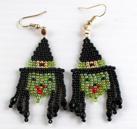 Witch Hat Dangle Earrings