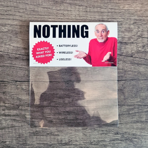 Nothing Empty Present Joke Gift Valentine Prank Gag Gift | Rude Adult Cheeky Funny Novelty Gift for Valentines Day | Gift for Him for Her