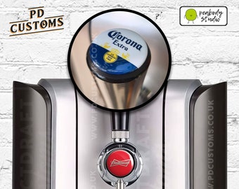 Perfect Draft PRO Medallion Magnet – PerfectDraft Alta qualità, finitura lucida antigraffio – Magnete, parte anteriore Perfect Draft e maniglia del rubinetto