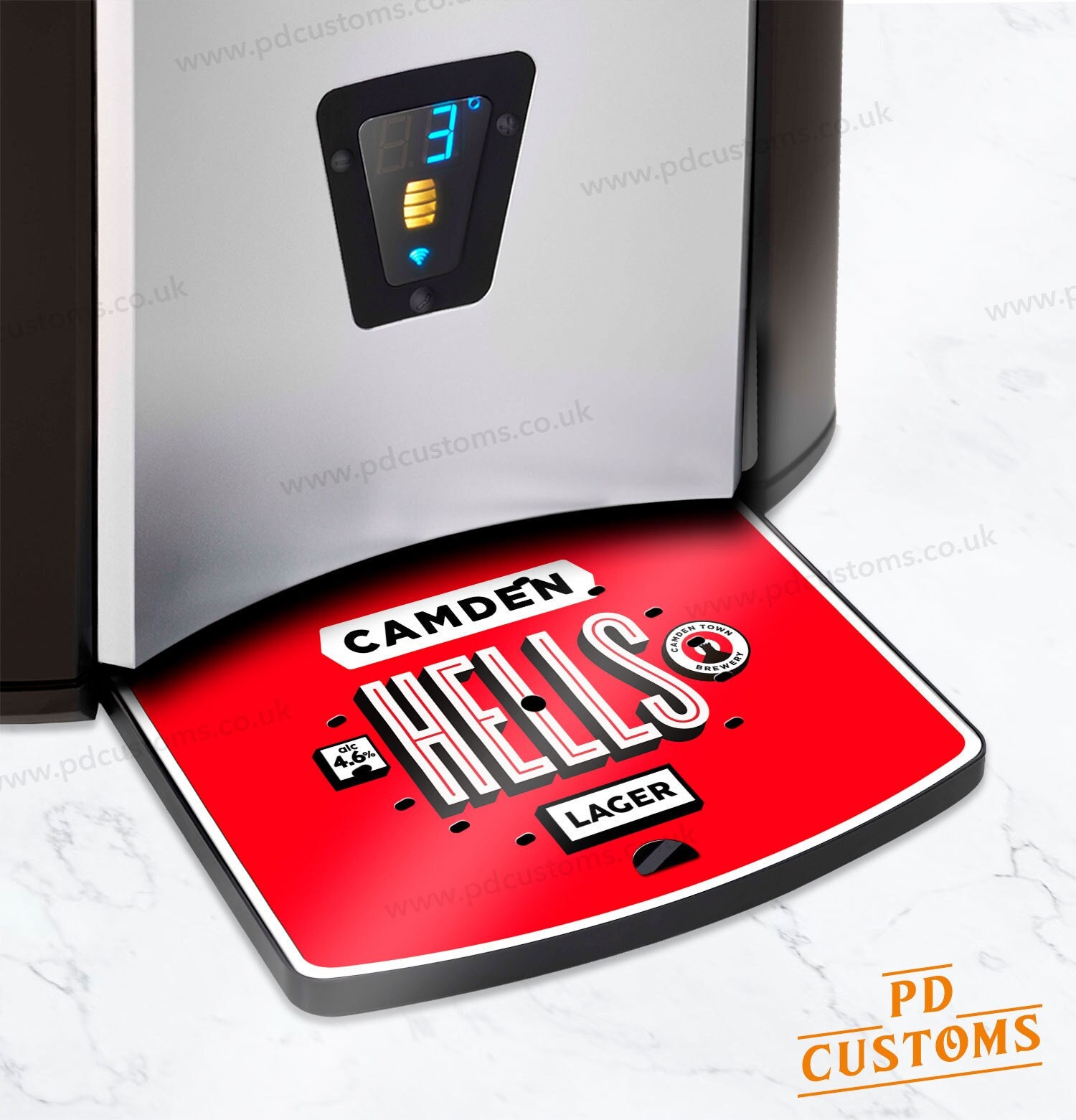 Camden Hell Perfect Draft Pro Vassoio raccogligocce – Vassoio raccogligocce magnetico PerfectDraft Pro di PD Customs – Accessori Perfect Draft