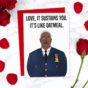 Tarjeta del día de San Valentín de Brooklyn Nine Nine Capitán Holt / Brooklyn 99 Valentine Tarjeta divertida de San Valentín / Para novio Para novia Él Para ella