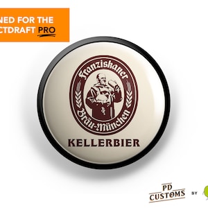 Franziskaner Kellerbier Perfect Draft PRO Medallion Magnet – PerfectDraft High Quality, Scratch Resistant – Perfect Draft Front, Tap Handle