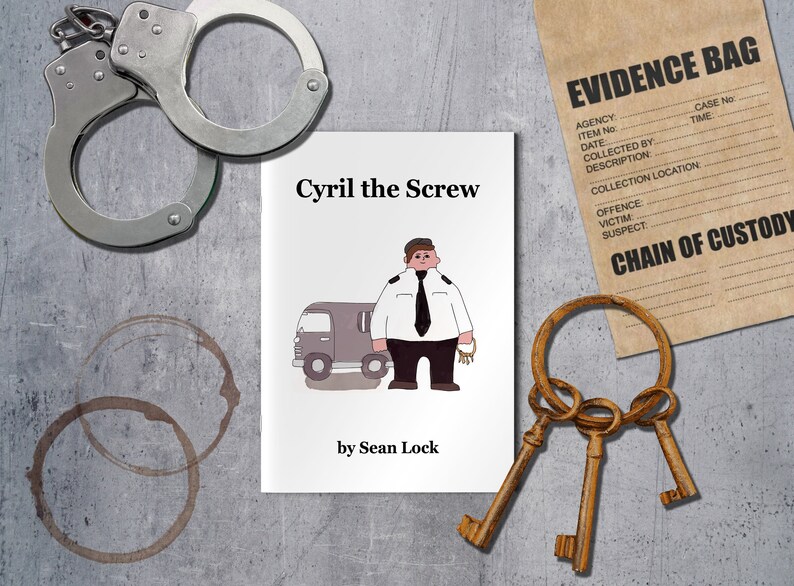 Cyril the Screw Book Replica Recreation Sean Lock Prison Officer Book Tiger Book 8 out of 10 Cats Does Countdown Funny Gift image 1