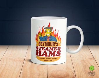 SECONDS SALE #8 - The Simpsons Steamed Hams Mug | Funny Simpsons Gift | Seymour Skinner Meme | Co Worker Gift (Defected item (See Photo))