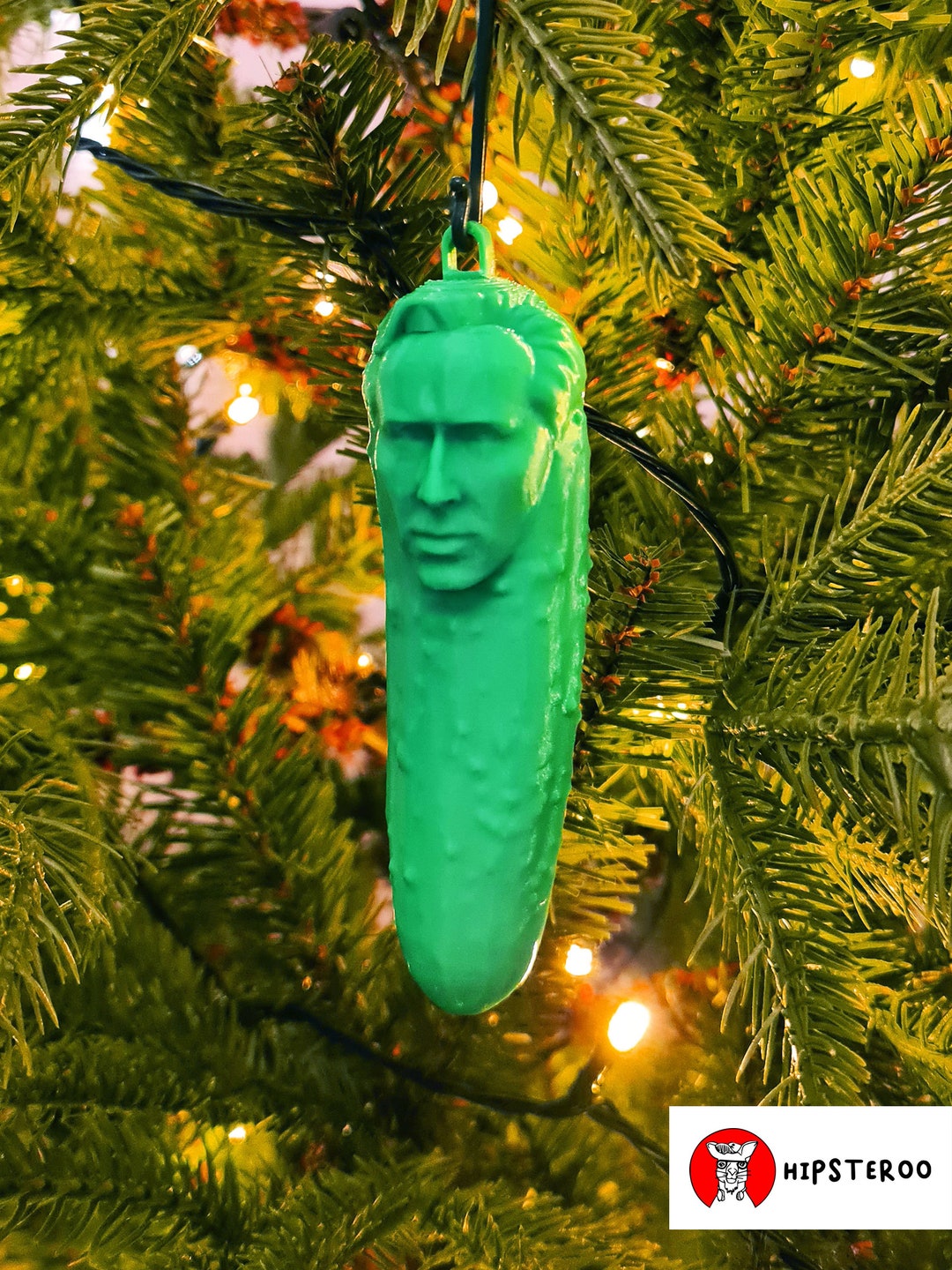 Pickle Nicolas Cage Hanging Christmas Tree Decoration Picolas Cage