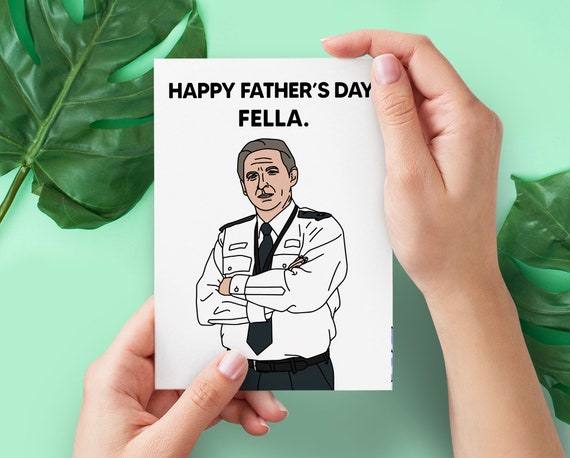 Line of Duty Ted Hastings Funny Father's Day Card Netflix