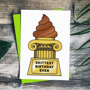 Il compleanno più schifoso di sempre Trofeo Divertente Biglietto di auguri di compleanno / Biglietto di auguri di compleanno con meme sull'isolamento / Biglietto di auguri di compleanno peggiore per il distanziamento sociale