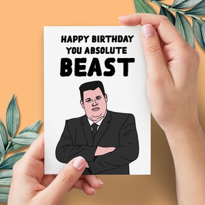 The Chase Divertente biglietto di auguri di compleanno / Absolute Beast Buon compleanno biglietto di auguri / Game show ITV