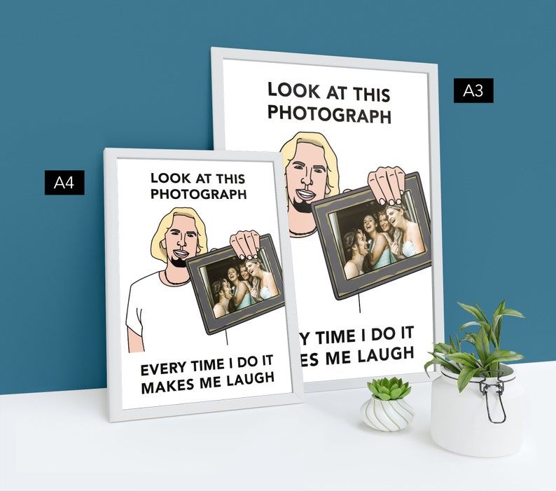 Photo Print Poster Look at This Photograph Nickelback Meme Etsy