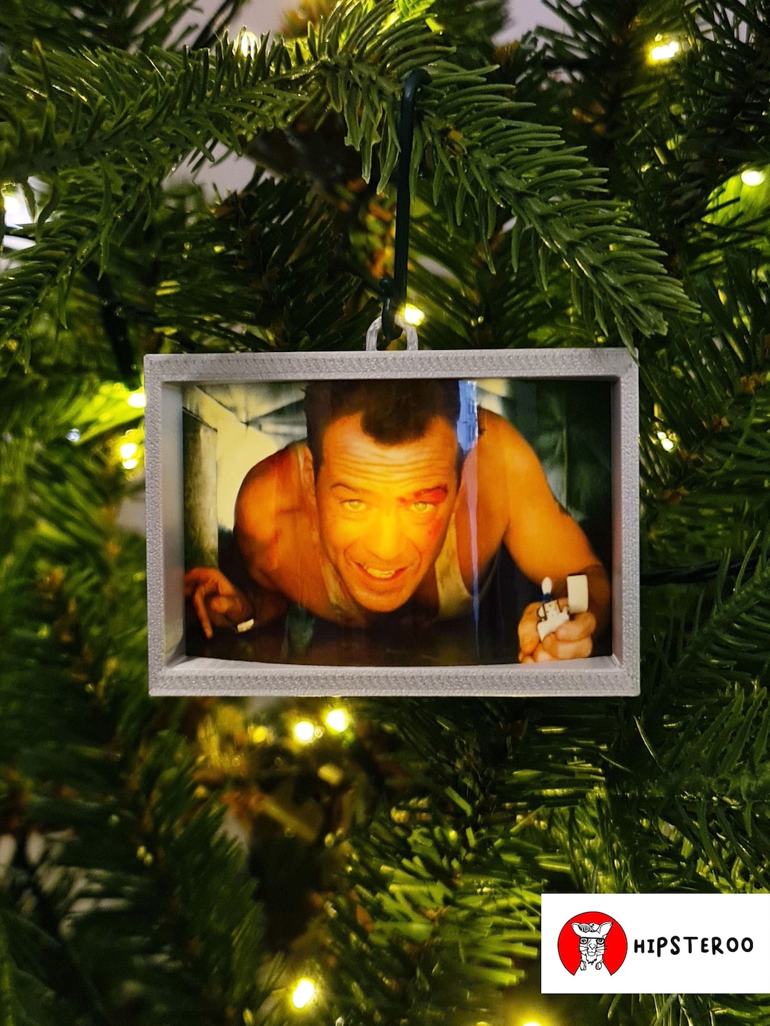 Die Hard Christmas Tree Decoration backlit Version Vent Etsy UK