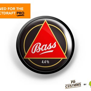 Bass Beer Perfect Draft PRO Medallion Magnet – PerfectDraft High Quality, Scratch Resistant Gloss Finish – Perfect Draft Front, Tap Handle