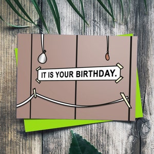 The Office Divertente biglietto di auguri di compleanno / È il tuo compleanno Dwight Schrute Meme Biglietto di auguri di compleanno / Divertente programma televisivo / Michael Jim The Office US