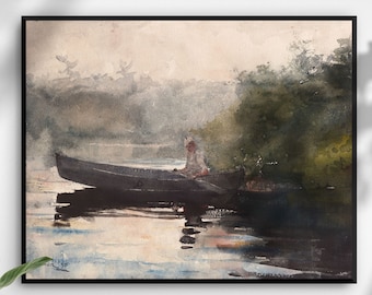 The End Of The Day, Adirondacks by Winslow Homer | Watercolor Painting | Wall Decor | Classic Art Prints |