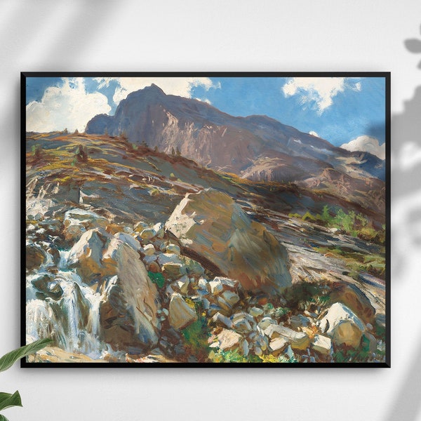 Simplon Pass by John Singer Sargent   | Oil Painting | Wall Decor | Classic Art Prints |