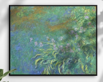 Irises by Claude Monet | Oil Painting | Wall Decor | Classic Art Prints |