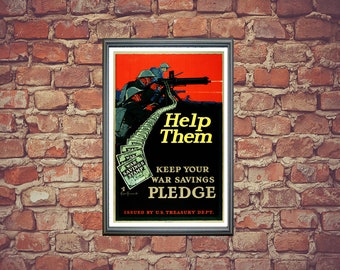 Keep Your War Savings Pledge | War Propaganda Poster