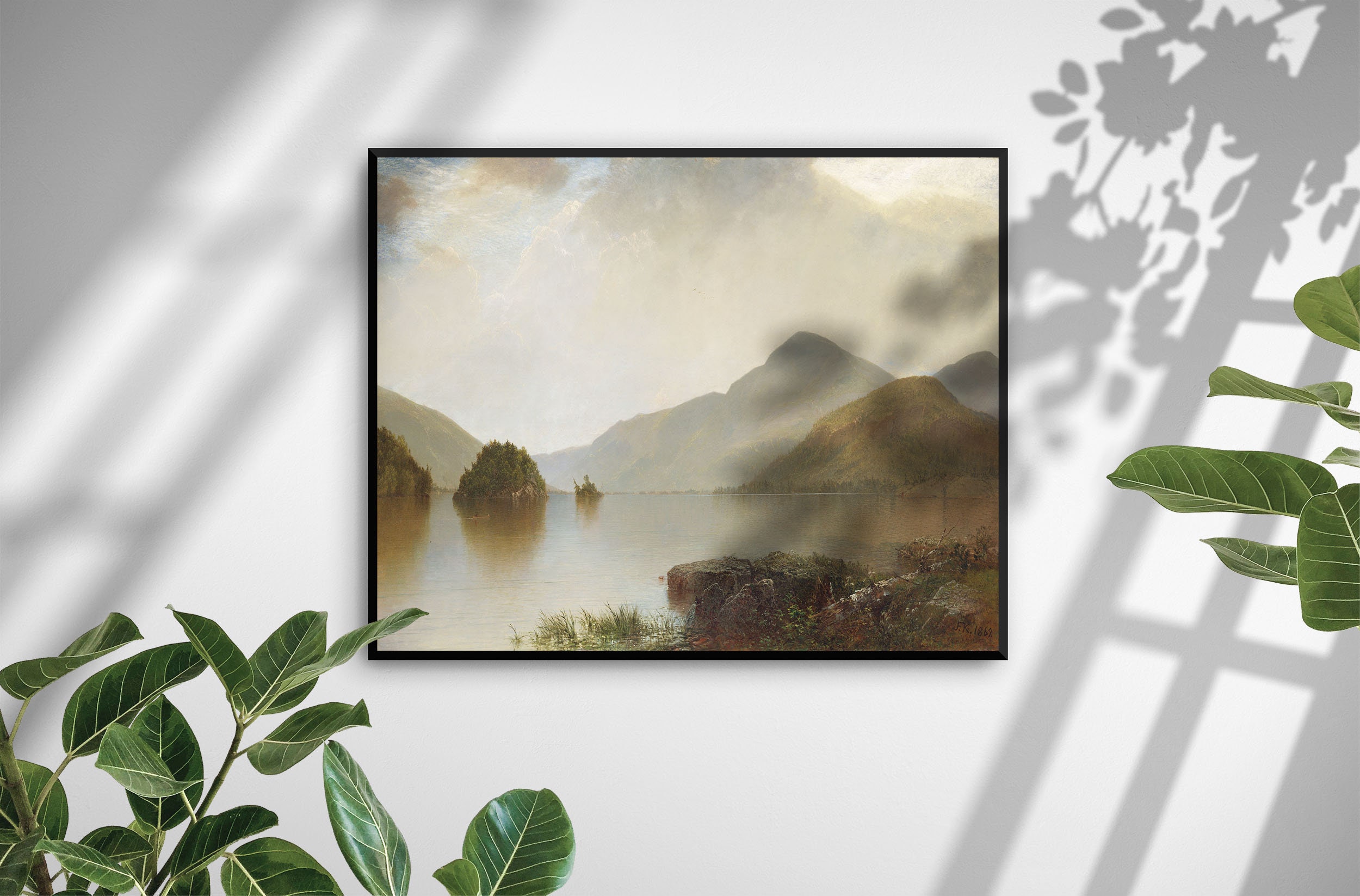 Lake George Kensett Etsy