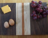 Natural Wooden Cutting Board Walnut, Maple, Jatoba Handmade Butcher Block