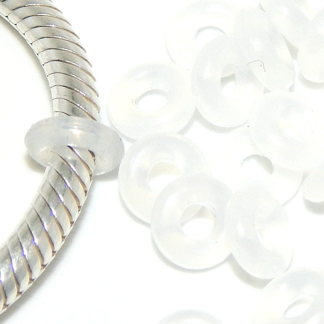 Transparent Silicone Rubber Stopper Clip Inserts O Rings Spacer, Holds ...