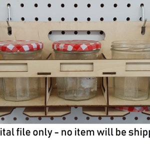 Laser-Cutting-Datei SVG Maman Jam Jar Halter (3mm Medien)